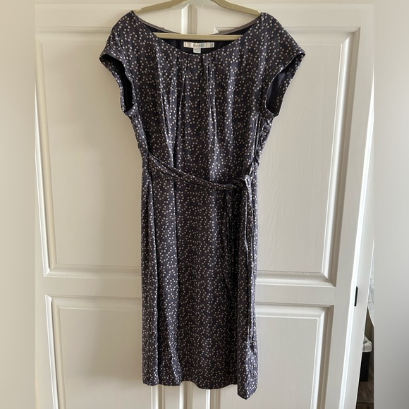 BODEN Silk Blend Polka Dot Dress - Picture 2 of 8